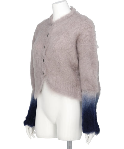 FUR KNITTED CARDIGAN