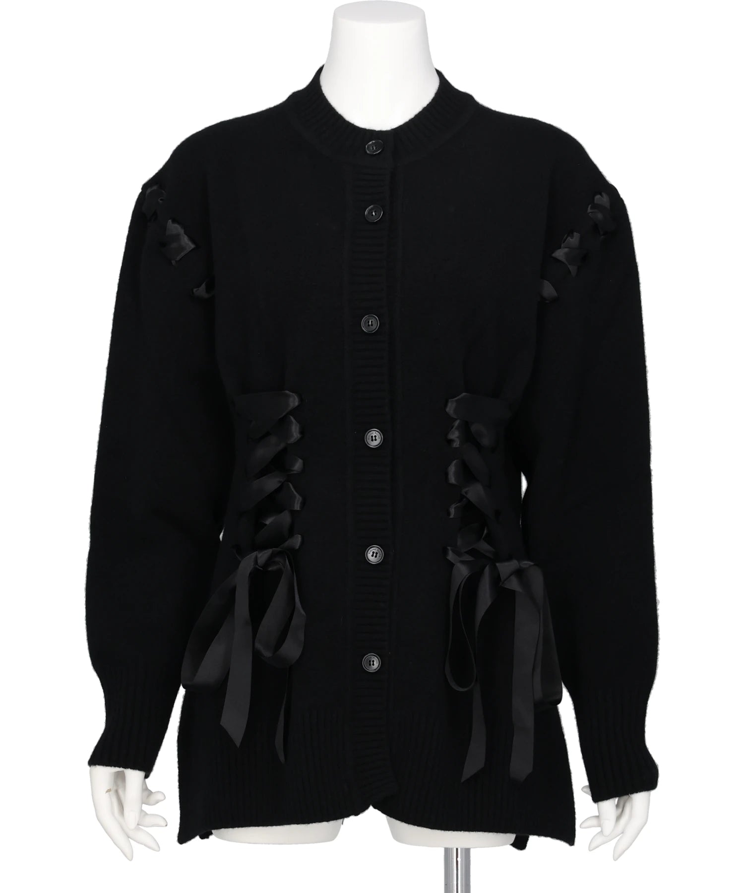 Simone Rocha(シモーンロシャ)SCULPTED RIBBON CORSET DETAIL CARDIGAN