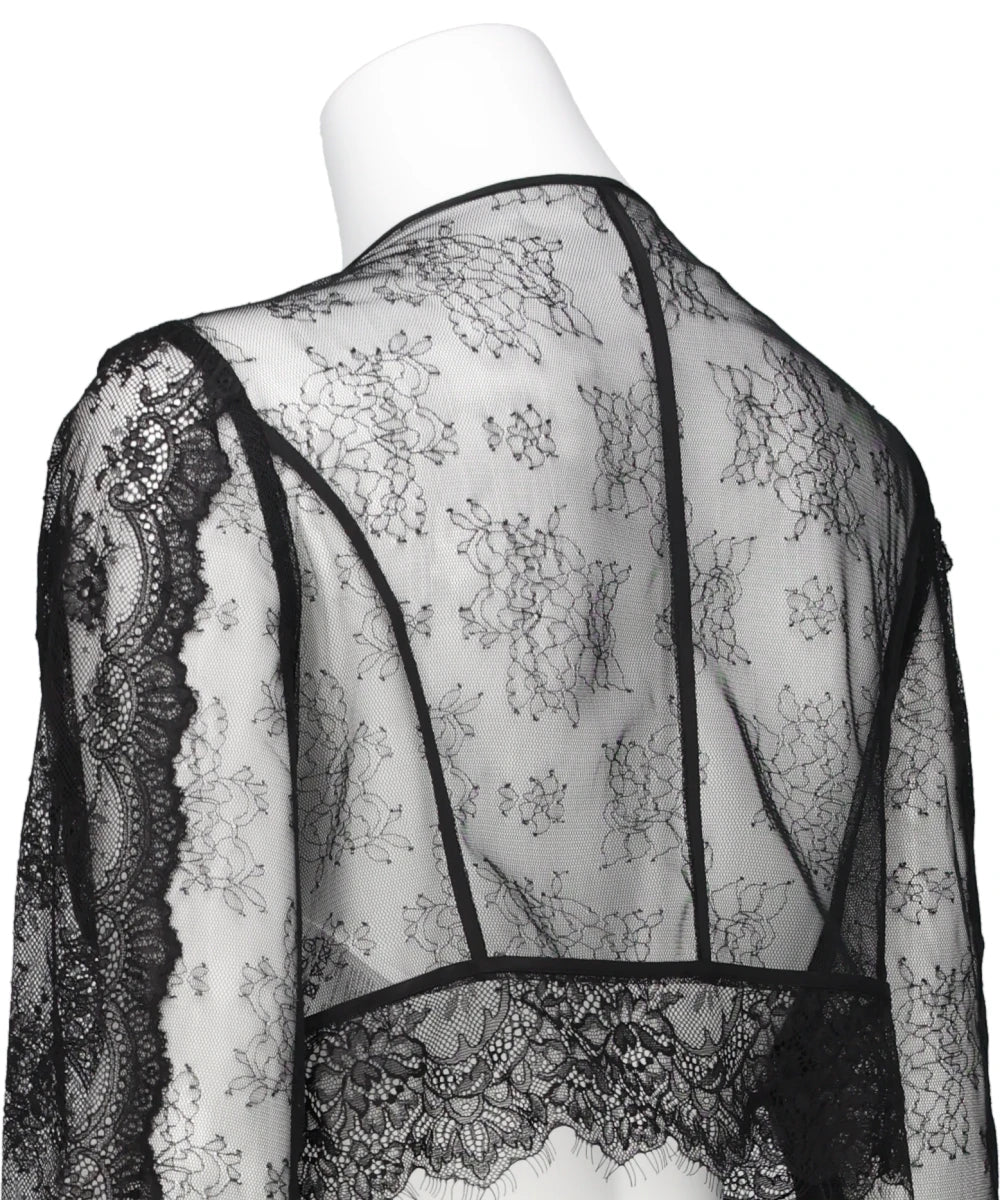 FLOWER LACE SHORT CARDIGAN