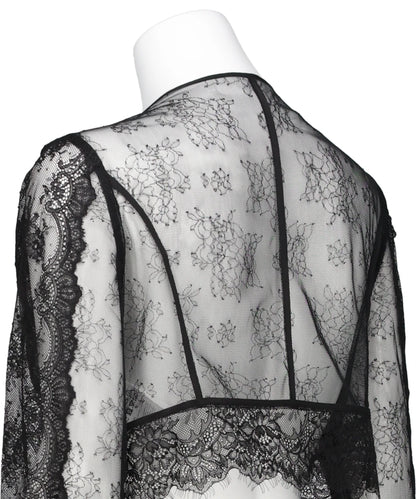 FLOWER LACE SHORT CARDIGAN