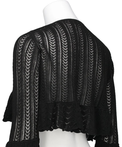 DOUBLE RIBBON KNIT CARDIGAN