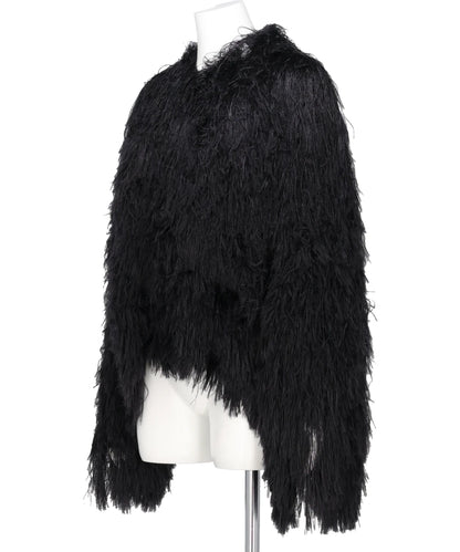 LONG SHAGGY KNIT CARDIGAN