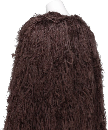 LONG SHAGGY KNIT CARDIGAN