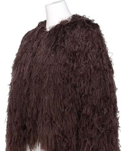 LONG SHAGGY KNIT CARDIGAN