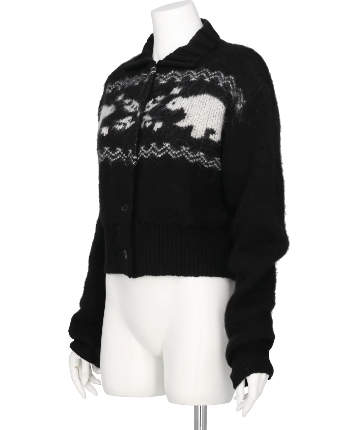 HEART NORDIC SHORT CARDIGAN