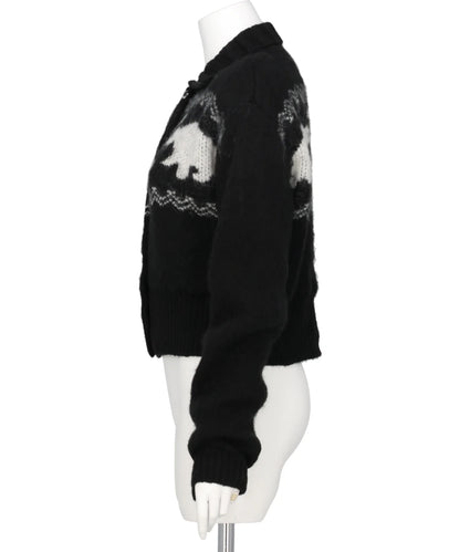 HEART NORDIC SHORT CARDIGAN