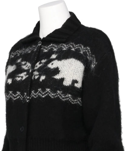 HEART NORDIC SHORT CARDIGAN