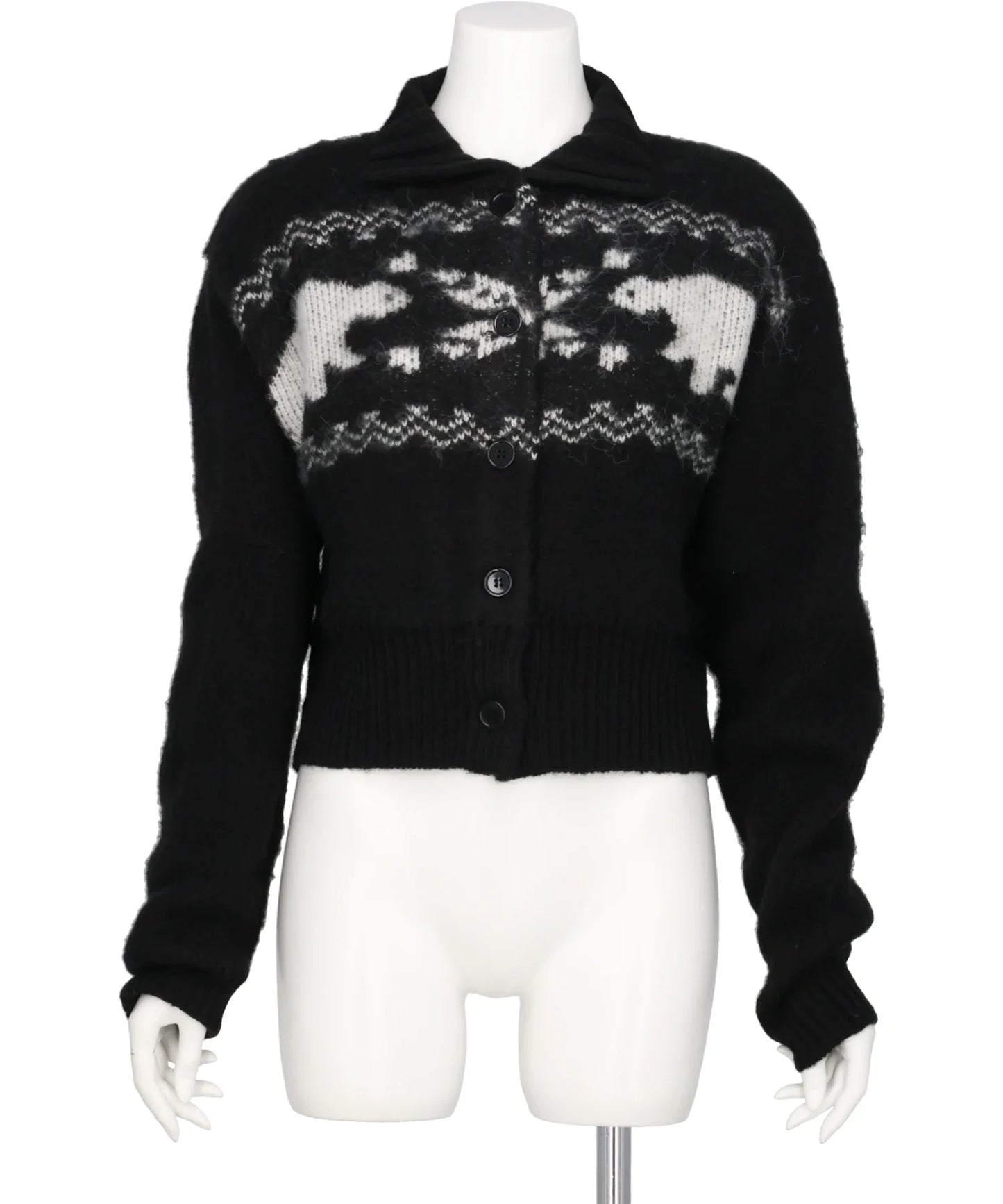 HEART NORDIC SHORT CARDIGAN