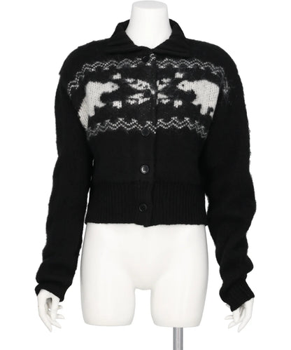 HEART NORDIC SHORT CARDIGAN