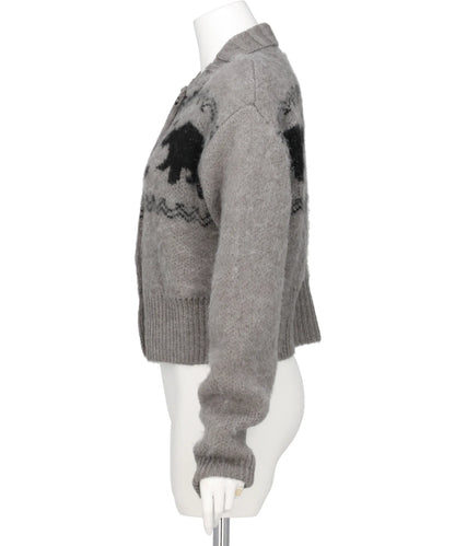 HEART NORDIC SHORT CARDIGAN