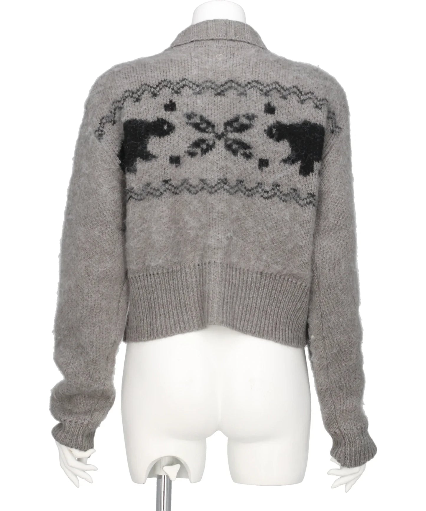 HEART NORDIC SHORT CARDIGAN
