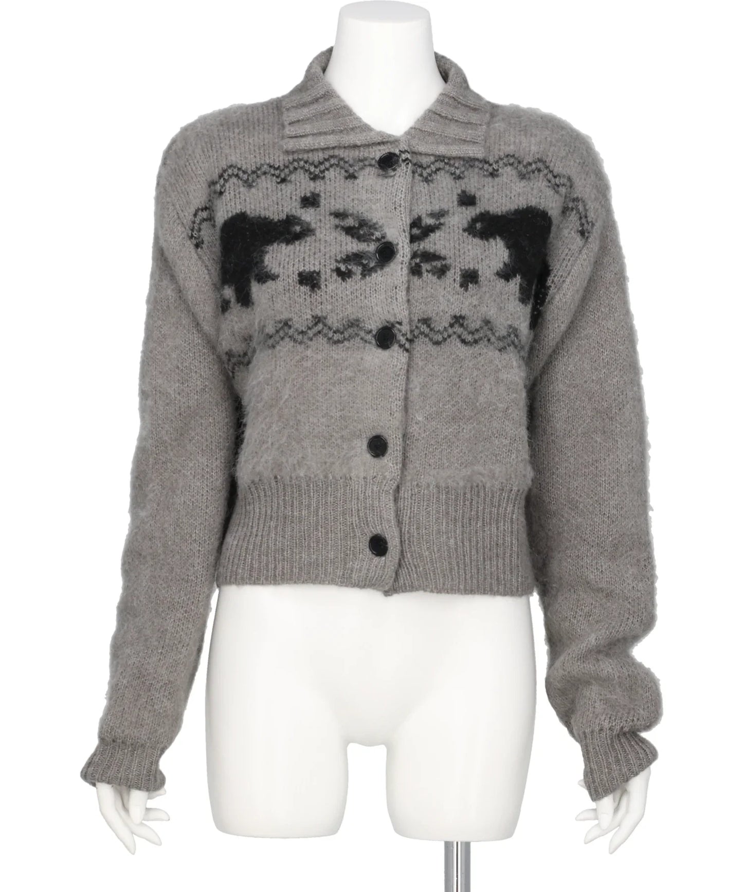 HEART NORDIC SHORT CARDIGAN