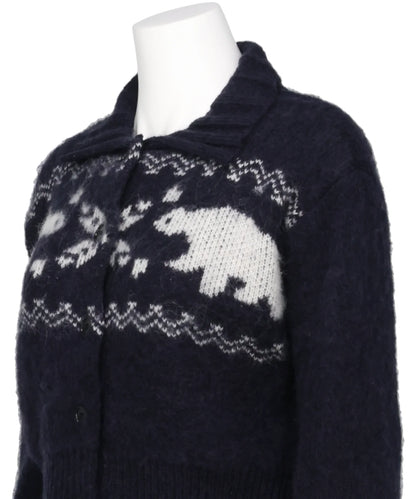 HEART NORDIC SHORT CARDIGAN