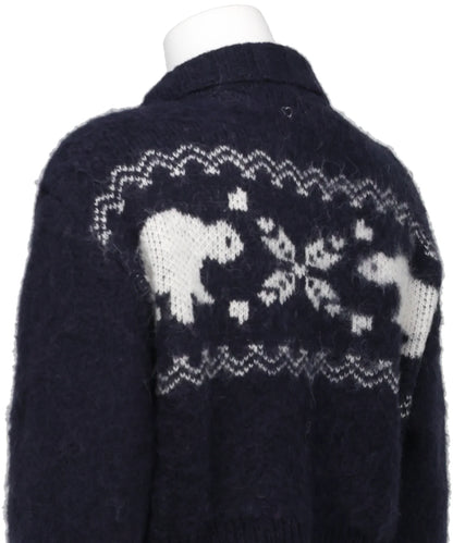 HEART NORDIC SHORT CARDIGAN