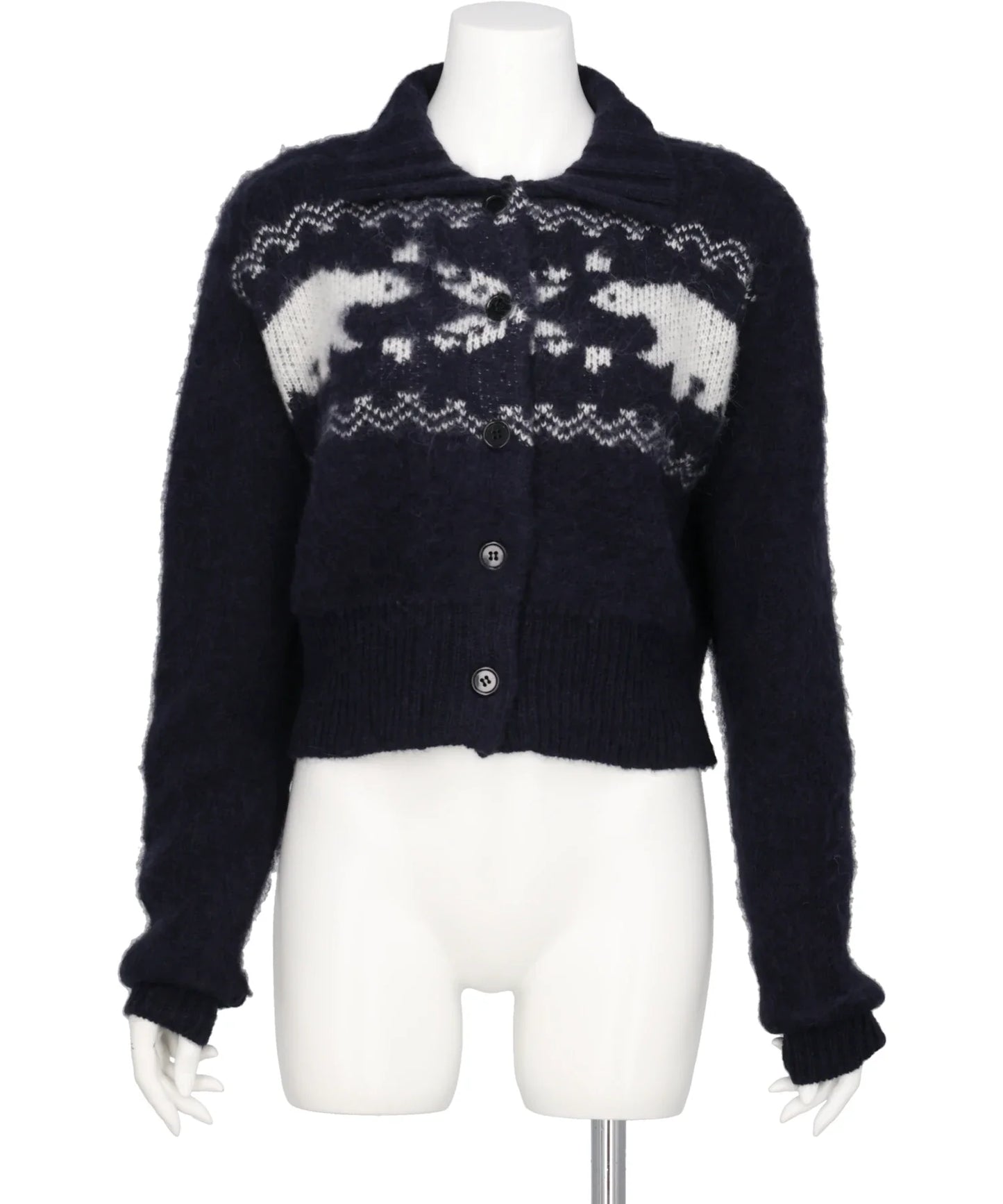HEART NORDIC SHORT CARDIGAN