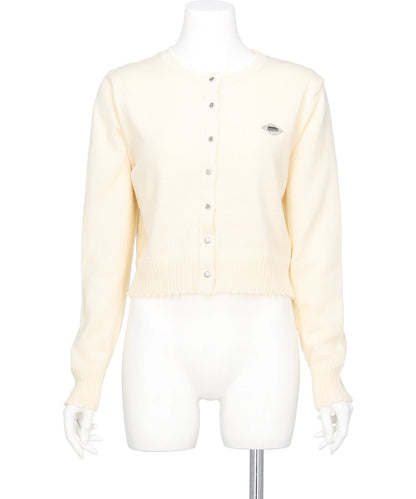 CUPID IN HEAVEN CROCHET KNIT CARDIGAN