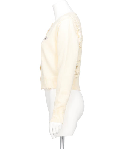 CUPID IN HEAVEN CROCHET KNIT CARDIGAN