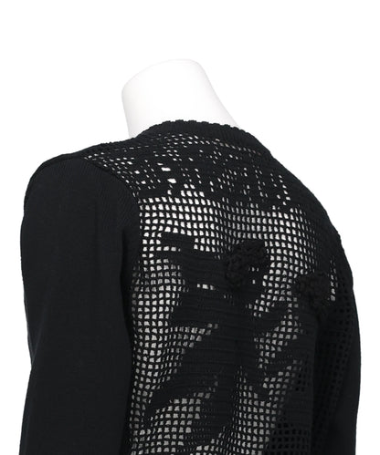 CUPID IN HEAVEN CROCHET KNIT CARDIGAN