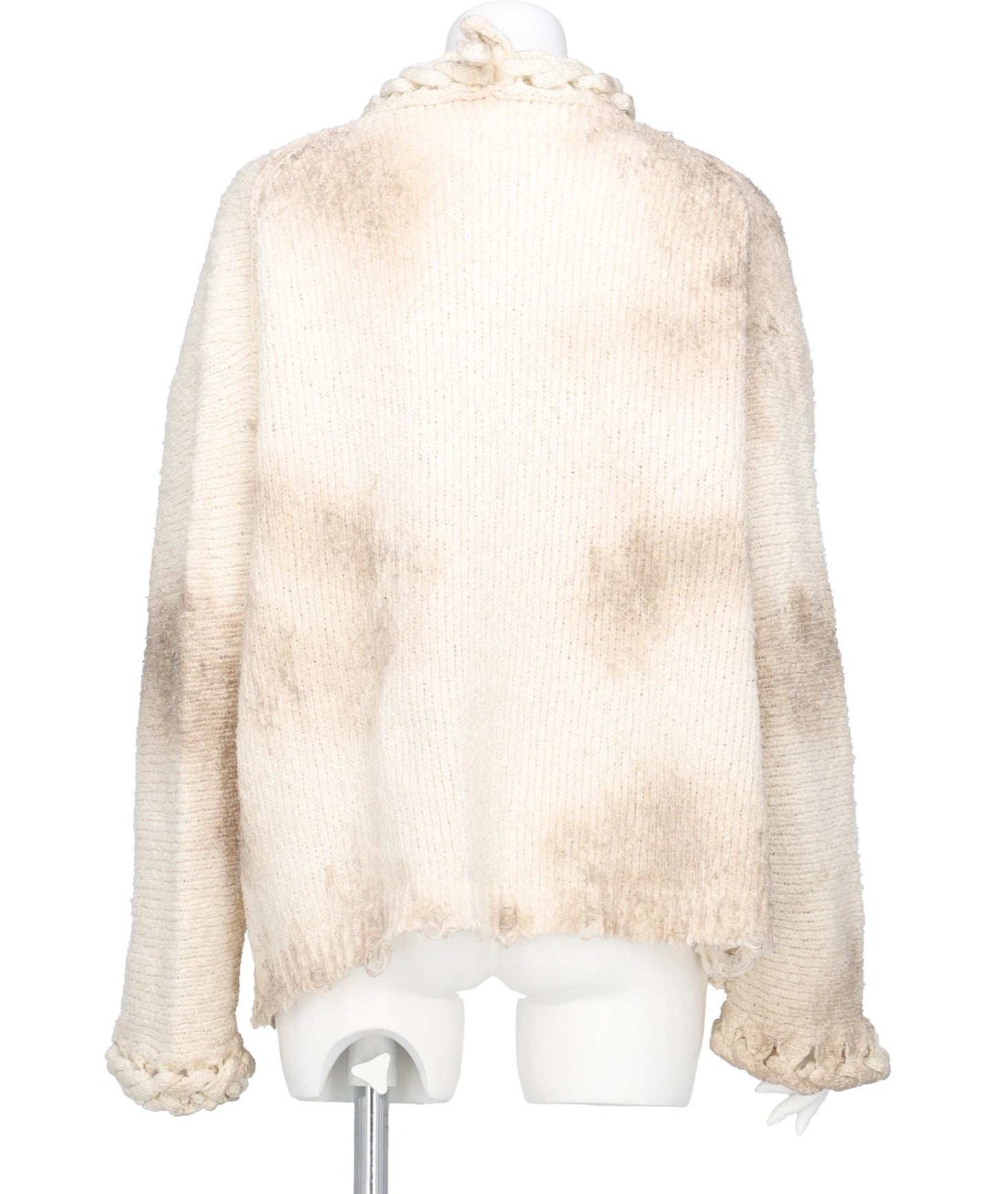 CHAINED SLASH KNIT CARDIGAN