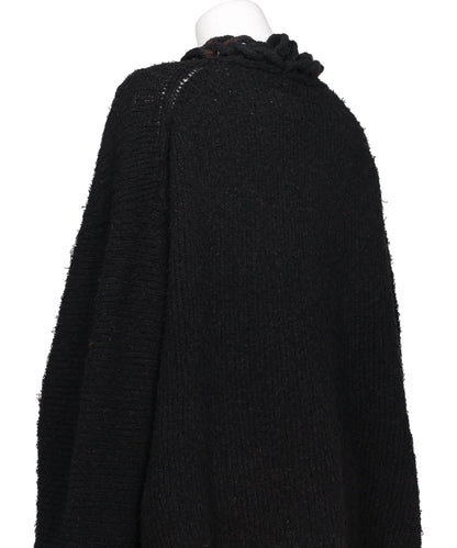 CHAINED SLASH KNIT CARDIGAN