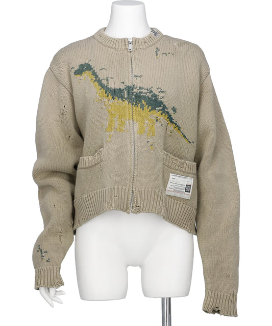 Maison MIHARA YASUHIRO(メゾンミハラヤスヒロ) 2026SS DINASOUR JACQUARD KNIT CARDIGAN B16CD511