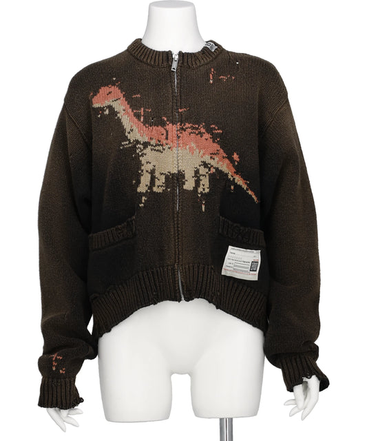 Maison MIHARA YASUHIRO(メゾンミハラヤスヒロ) 2026SS DINASOUR JACQUARD KNIT CARDIGAN B16CD511