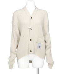 Maison MIHARA YASUHIRO(メゾンミハラヤスヒロ) 2026SS DISTRESSED KNIT CARDIGAN　K16CD711