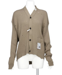DISTRESSED KNIT CARDIGAN