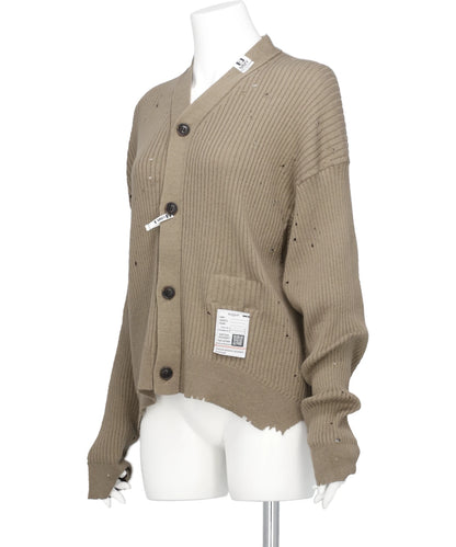 DISTRESSED KNIT CARDIGAN