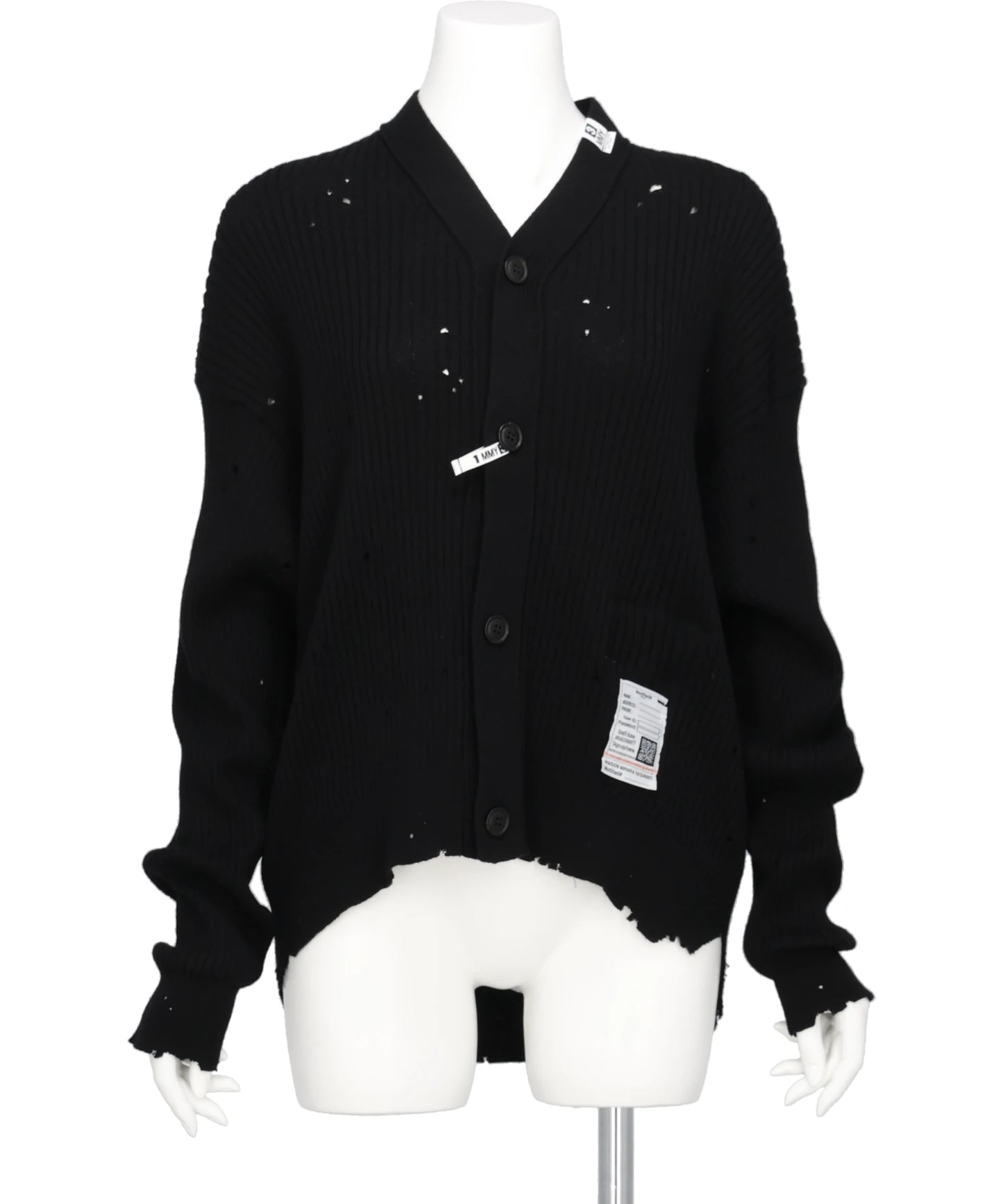 DISTRESSED KNIT CARDIGAN