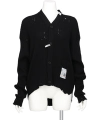 DISTRESSED KNIT CARDIGAN
