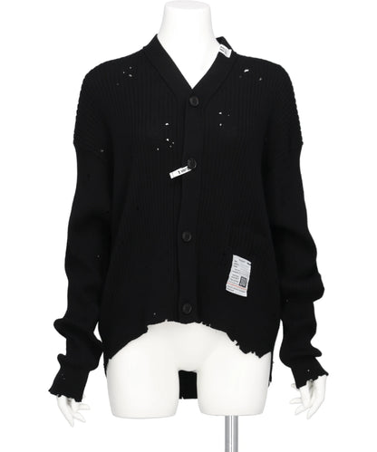 DISTRESSED KNIT CARDIGAN
