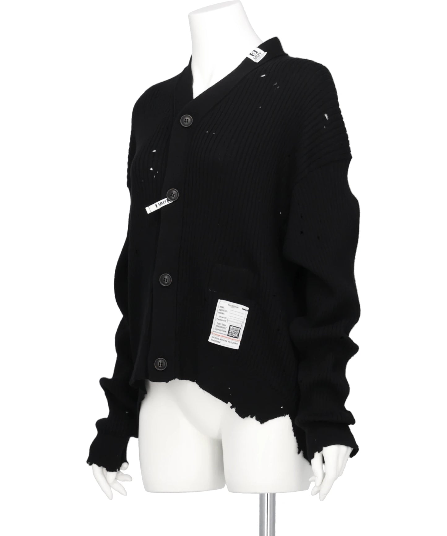 DISTRESSED KNIT CARDIGAN