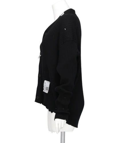 DISTRESSED KNIT CARDIGAN