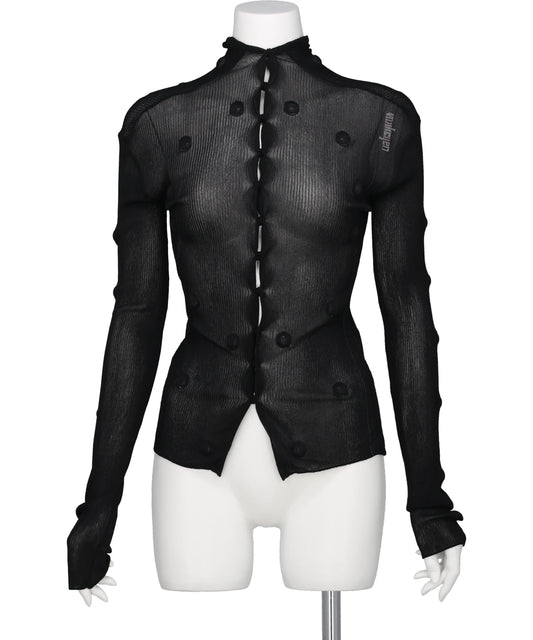 mukcyen(ムッシャン) 2026SS SNAP ORBIT CARDIGAN M266CD01