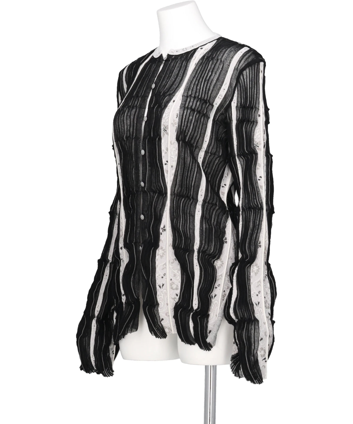 FLUID JACQUARD KNIT CARDIGAN