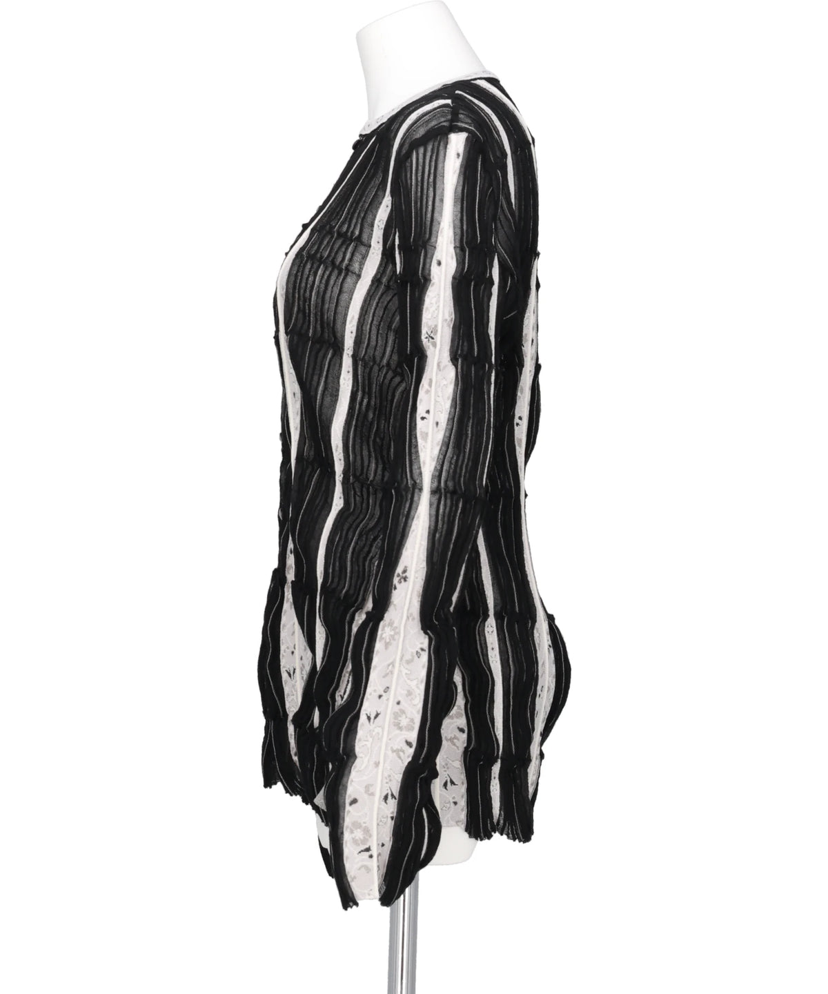 FLUID JACQUARD KNIT CARDIGAN