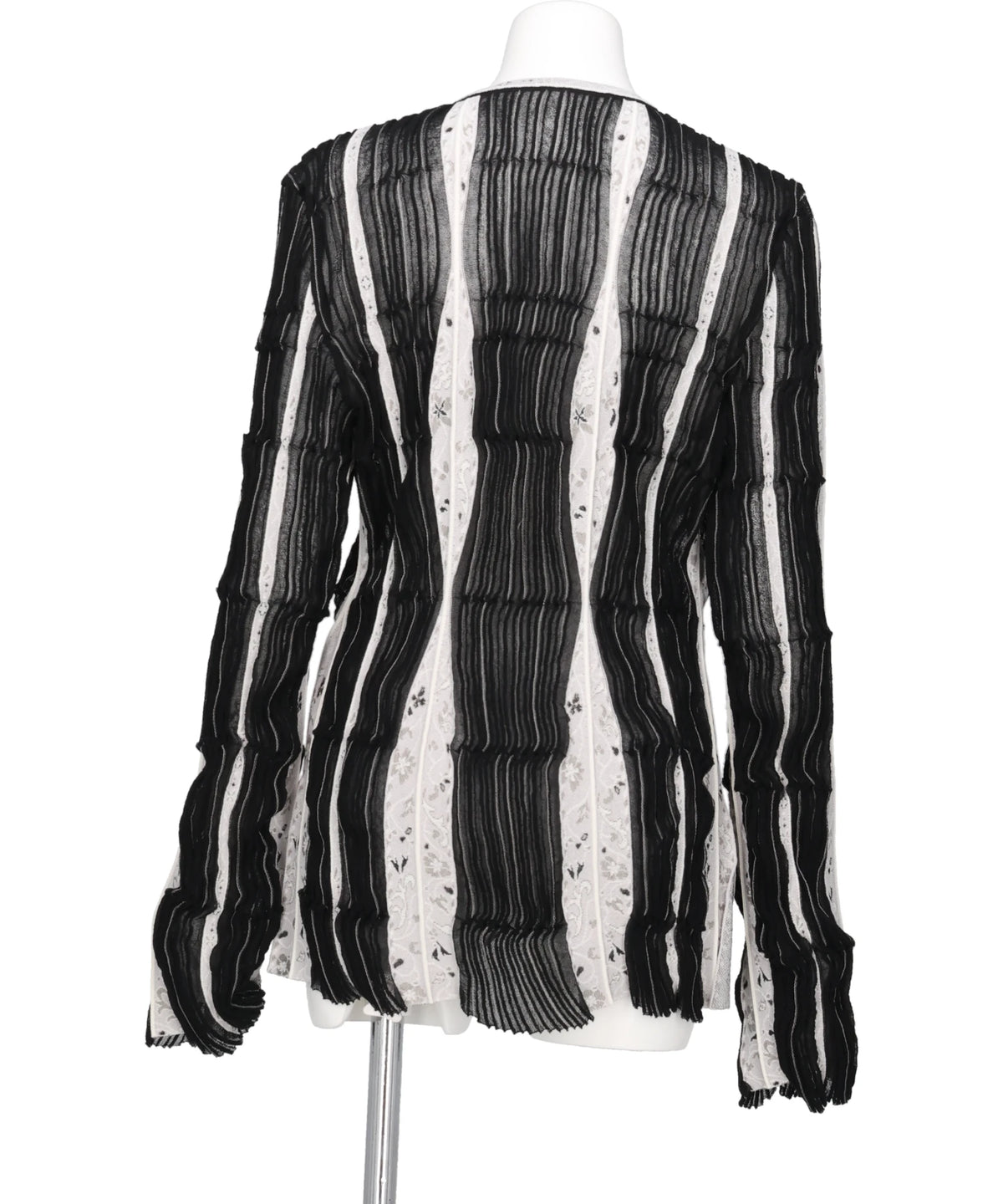 FLUID JACQUARD KNIT CARDIGAN