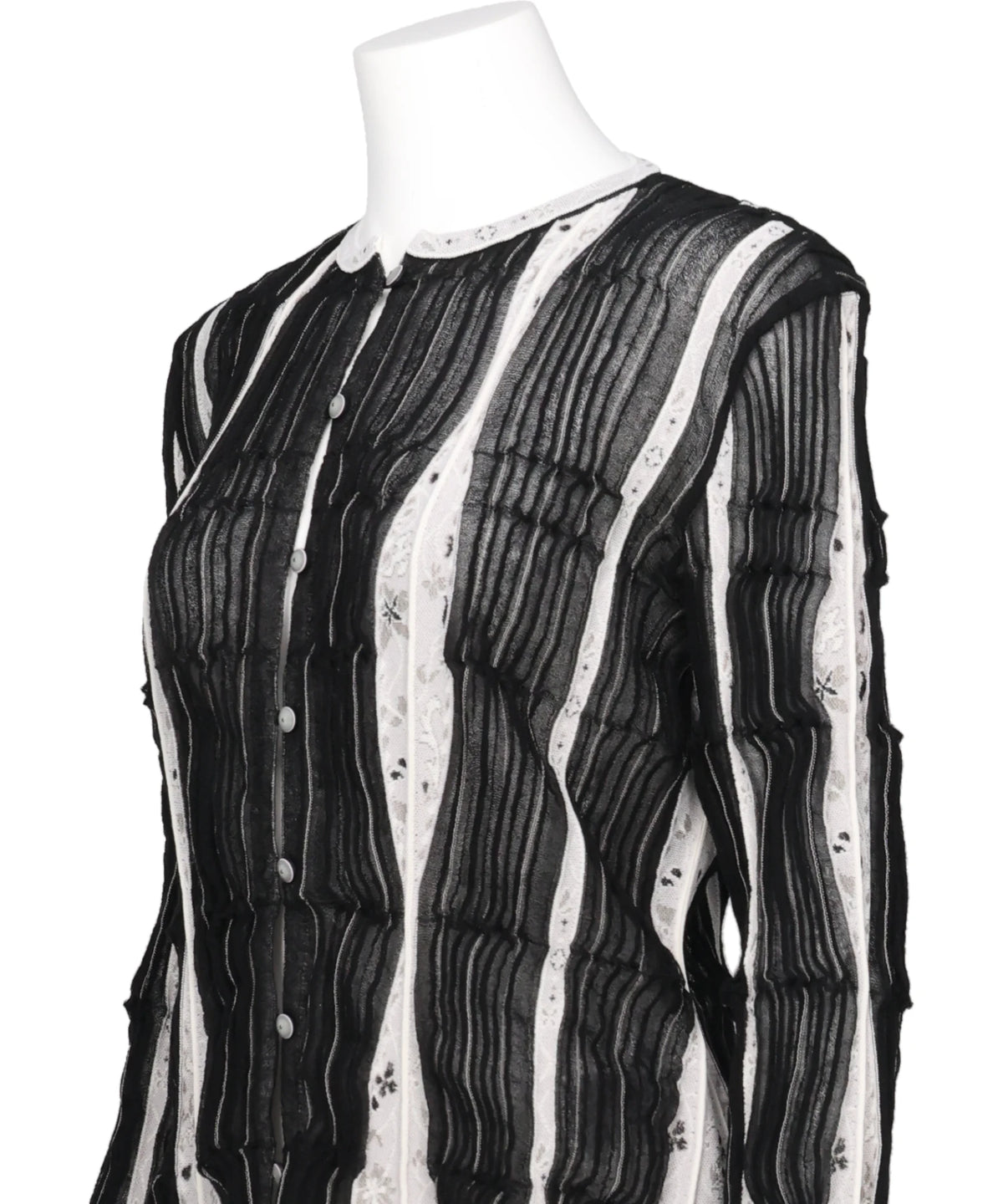 FLUID JACQUARD KNIT CARDIGAN