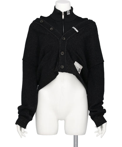 Maison MIHARA YASUHIRO(メゾンミハラヤスヒロ) LAYERED KNIT CARDIGAN