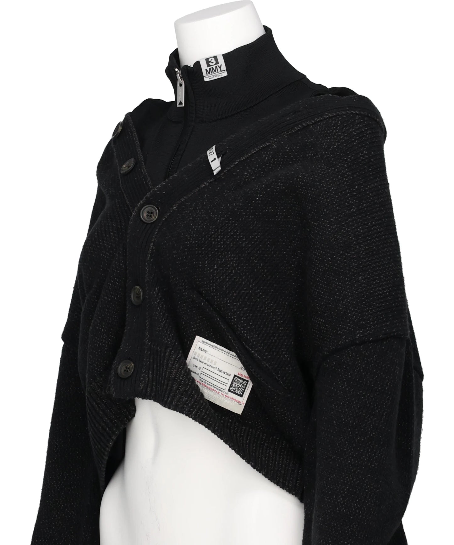 LAYERED KNIT CARDIGAN