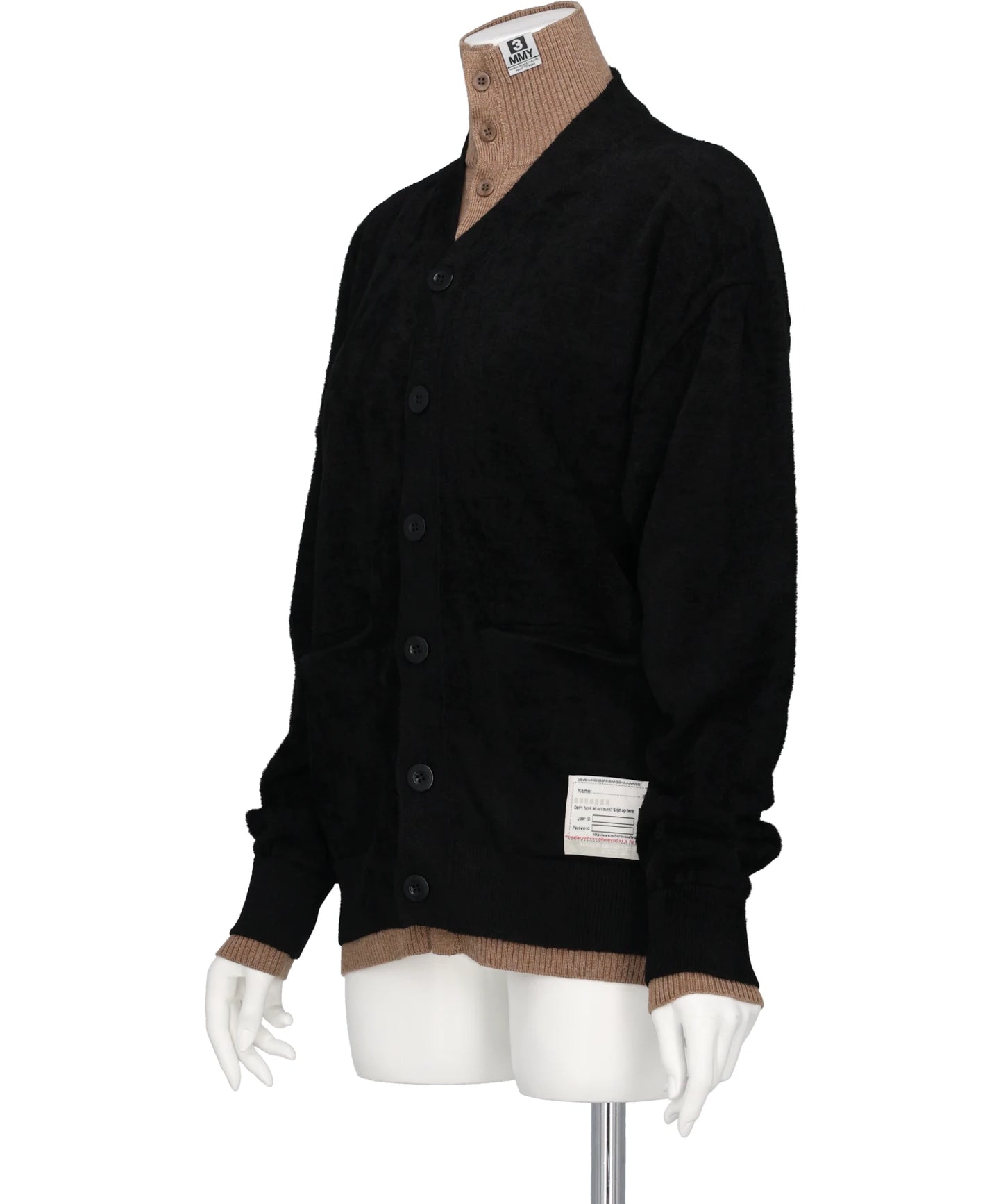 LAYERED KNIT CARDIGAN