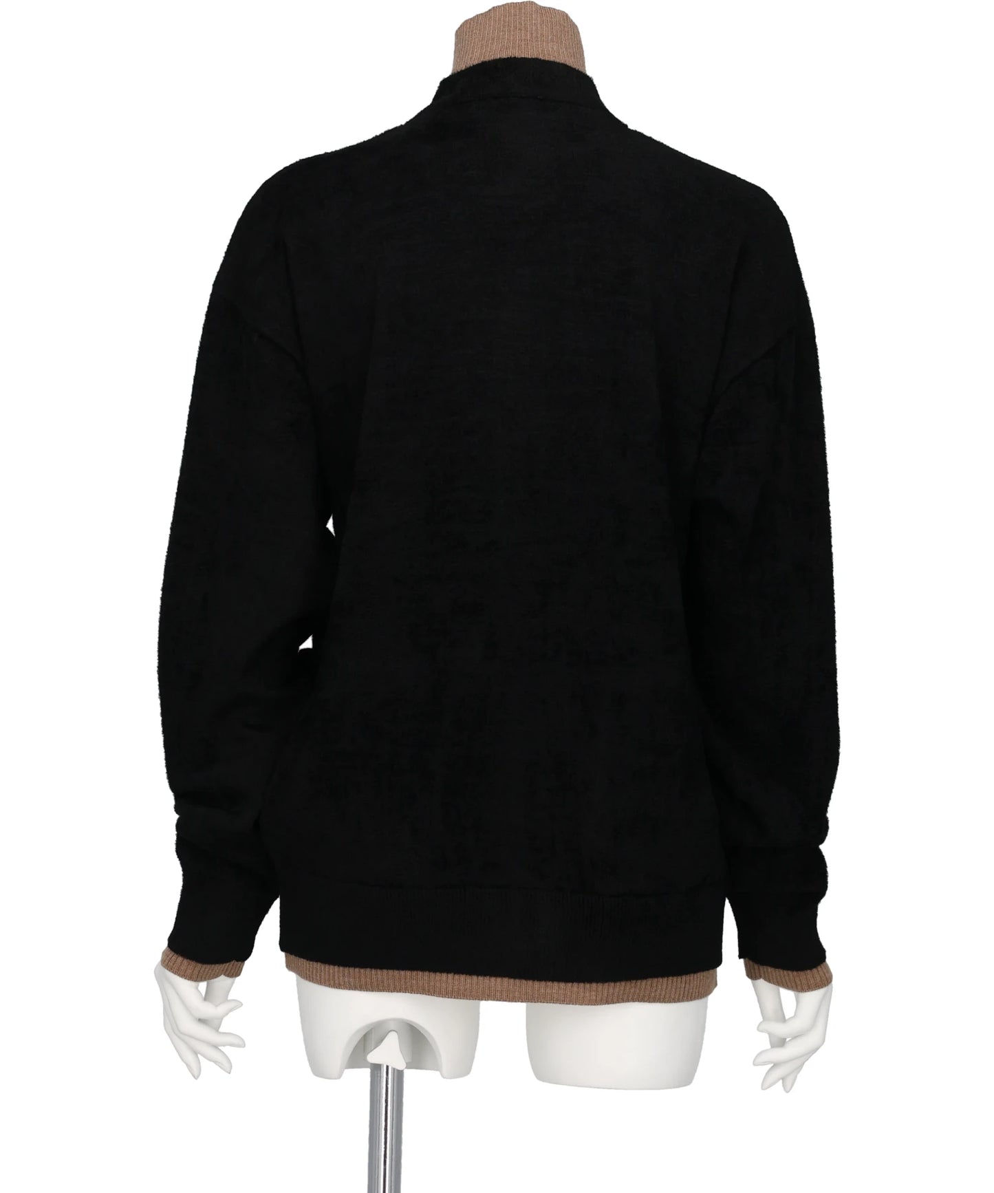 LAYERED KNIT CARDIGAN