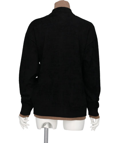 LAYERED KNIT CARDIGAN