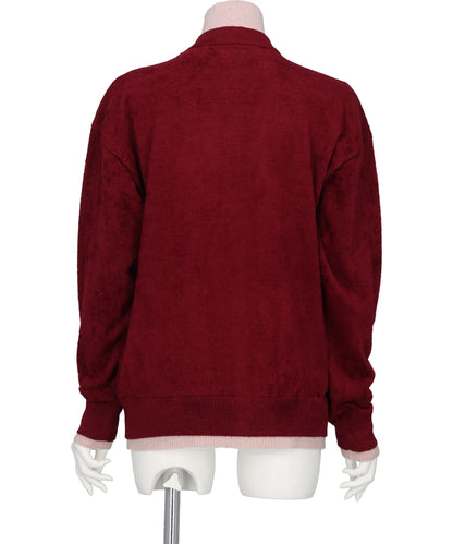 LAYERED KNIT CARDIGAN