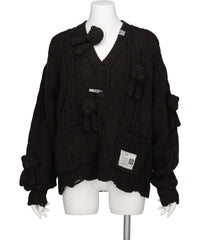 Maison MIHARA YASUHIRO(メゾンミハラヤスヒロ) 2026AW PINK HOUSE BEARS KNIT CARDIGAN C17CD500