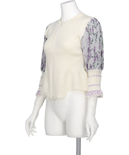 STILL LAVENDER ZIP CARDIGAN