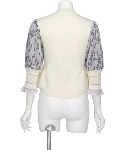 STILL LAVENDER ZIP CARDIGAN