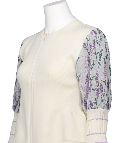 STILL LAVENDER ZIP CARDIGAN