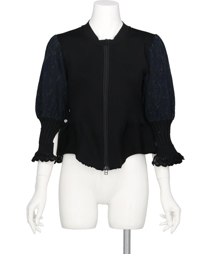 ODAKHA(オダカ) 2026AW STILL LAVENDER ZIP CARDIGAN OH26AW-KN06